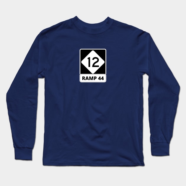 Ramp 44 Highway 12 Buxton NC Long Sleeve T-Shirt by Trent Tides